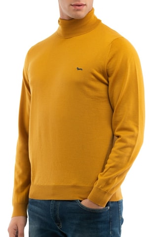 Merinoswollen Trui - Mosterdgeel