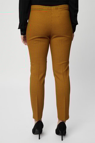 Rechte Broek Mosterdgeel en Zwart- Harmont & Blaine