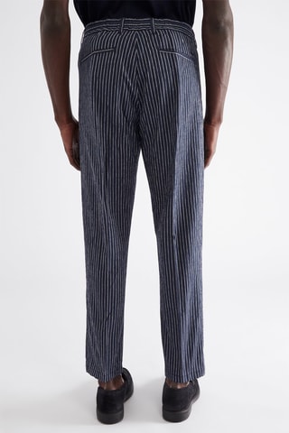 Chino - Marineblauw en Wit - Harmont & Blaine