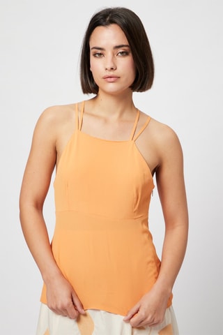 Zijden Top Oranje - Harmont & Blaine