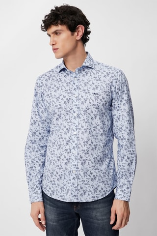 Overhemd - Blauw - Harmont & Blaine