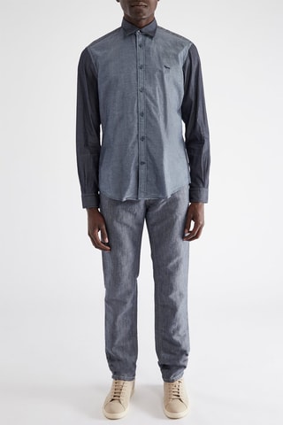 Overhemd - Blauw - Harmont & Blaine