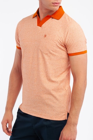 Polo - Gemêleerd Oranje - Harmont & Blaine Jeans