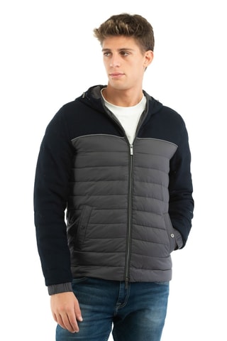 Gewatteerde Jas met Capuchon - Taupe