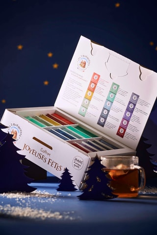 Coffret Joyeuses Fêtes - 13 infusions & 2 thés festifs - 75 sachets