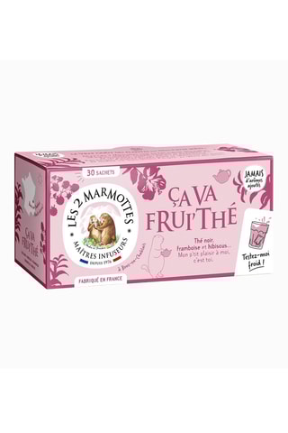 3 x Thé noir framboise et hibiscus bio - 3 x 30 sachets