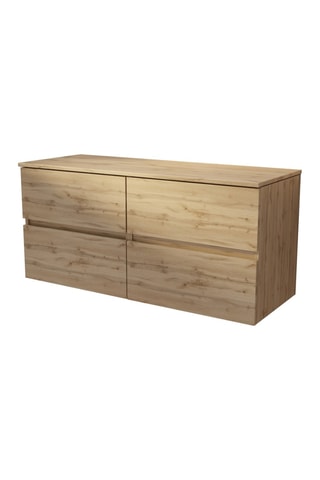 Mueble de cuarto de baño de 4 cajones Timber - 121 x 56 x 46 cm