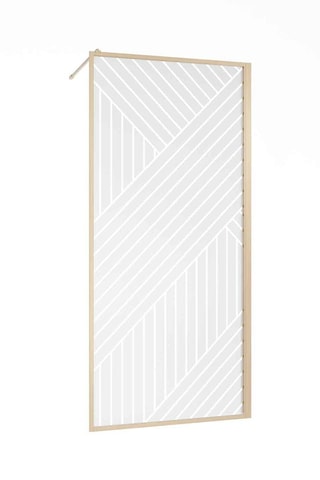 Mampara de ducha - Marrón - 90 x 200 cm