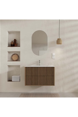 Conjunto de mueble de cuarto de baño - 131,6 x 82 x 47 cm