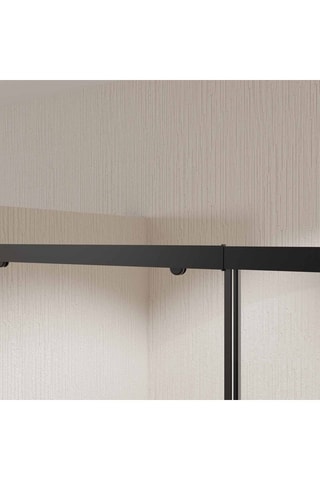 Puerta y mampara de cuarto de baño de 1 puerta - 185 x 140 x 0,5 cm