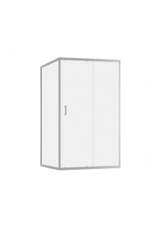 Puerta y mampara de cuarto de baño de 1 puerta - 120 x 80 x 200 cm