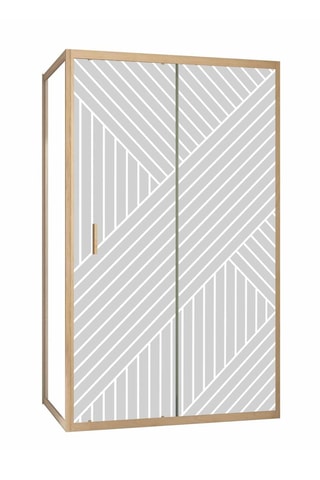Puerta y mampara de cuarto de baño de 1 puerta - 200 x 120 x 90 cm