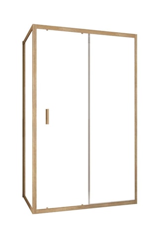 Puerta y mampara de cuarto de baño de 1 puerta - 200 x 120 x 80 cm