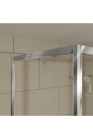 Puerta y mampara de cuarto de baño de 1 puerta - 140 x 90 x 200 cm