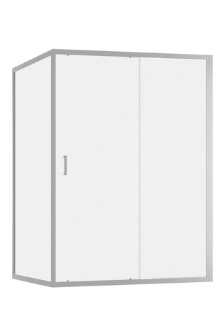 Puerta y mampara de cuarto de baño de 1 puerta - 140 x 90 x 200 cm