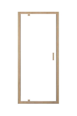 Puerta de ducha Factory Wood - Dorado - 200 x 90 cm