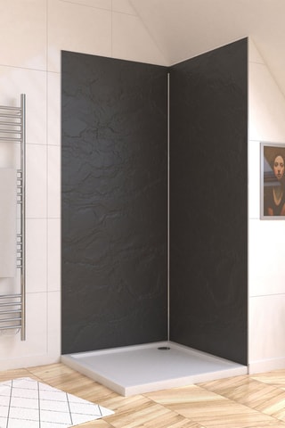 Panel de pared Homestone - Pizarra - 90 x 210 cm