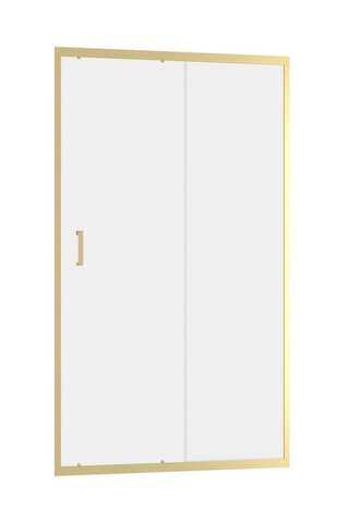 Puerta de ducha corredera - Dorado - 120 x 200 cm