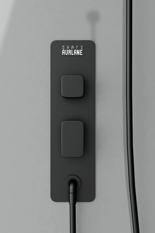 Cabina de ducha rectangular - Gris - 110 x 215 x 80 cm