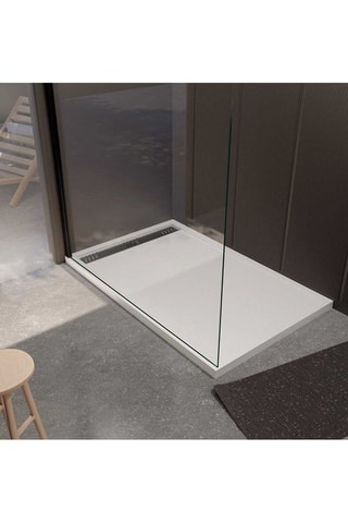 Plato de ducha de suelo - Blanco - 90 x 140 x 3 cm