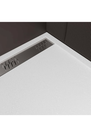 Plato de ducha de suelo - Blanco - 90 x 140 x 3 cm