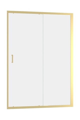 Puerta de ducha corredera - Dorado