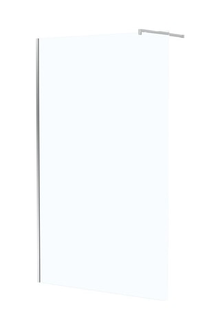 Mampara de ducha - Transparente y plateado