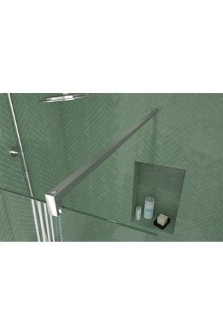 Mampara de ducha - Transparente y plateado