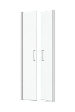 Mampara de puerta de ducha giratoria - Cromado