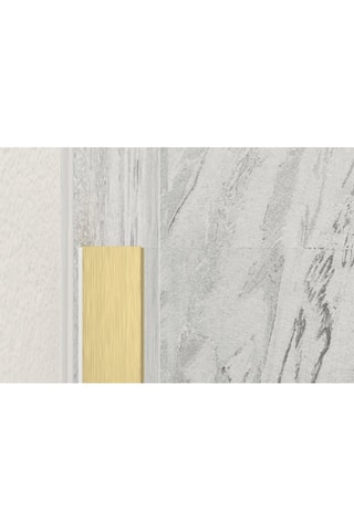 Mampara de ducha - Transparente y dorado