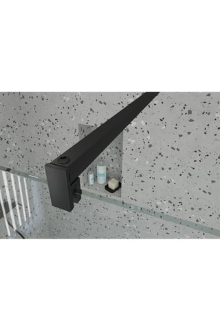 Mampara de ducha - Transparente y negro