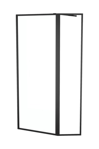 Mampara de ducha - Transparente y negro