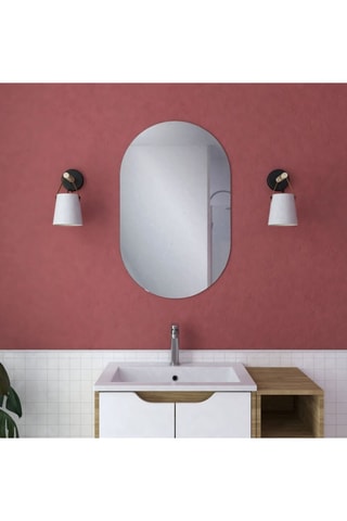 Espejo de vidrio templado - 50 x 80 cm - Transparente