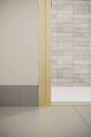 Puerta de ducha de vidrio Gold Elementary - 90 x 195 cm