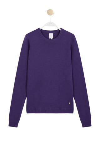 Pull en laine et cachemire Moravy - Violet
