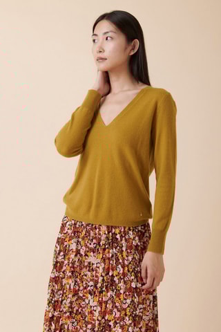 Pull en cachemire Mahir - Moutarde