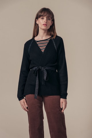 Gilet en laine et cachemire Minesota - Noir