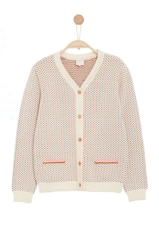 Gilet Gelaty - Ecru et rouge