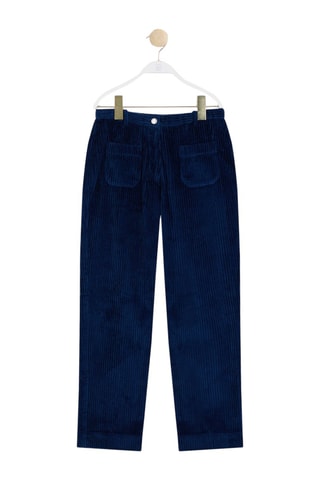 Pantalon en velours Paroly - Bleu marine