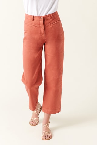 Pantalon en coton biologique - 
Orange