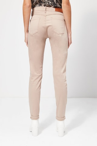 Pantalon cigarette taille haute - Sable