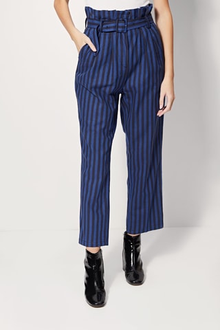 Pantalon droit taille haute Patachon - Bleu roi