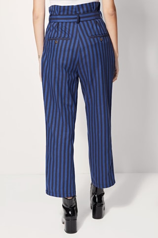 Pantalon droit taille haute Patachon - Bleu roi