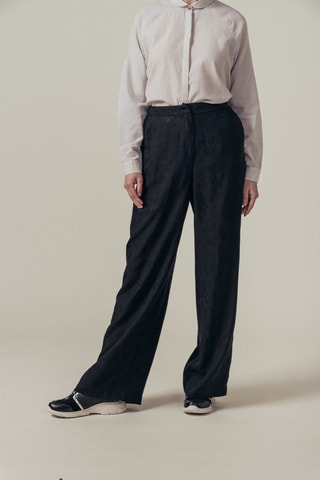 Pantalon wide legs taille haute Pimpante - Noir