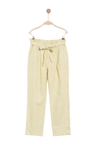 Pantalon droit en lin - Jaune