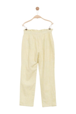 Pantalon droit en lin - Jaune