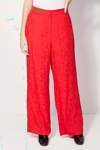 Pantalon wide legs taille haute Pimpante - Rouge