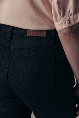 Jean droit taille haute Pitt - Noir