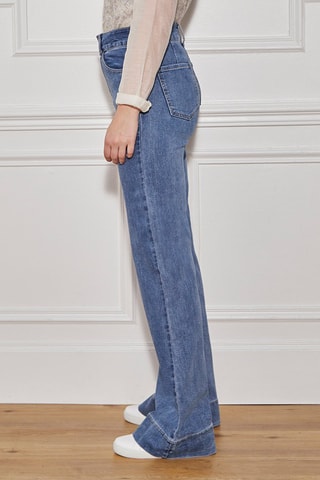 Jean taille haute Petra - Bleu marine