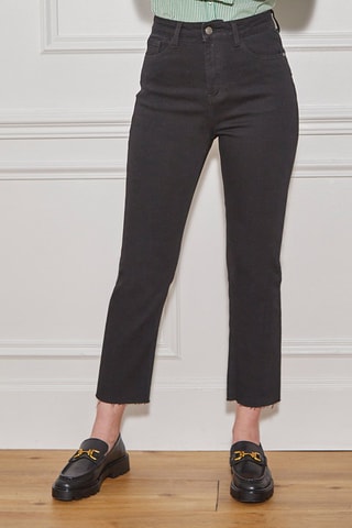 Jean 7/8 taille haute Pienda - Noir